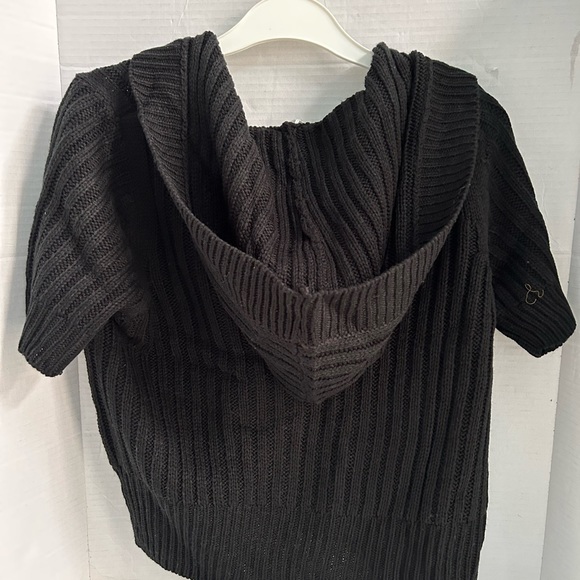EX-GF black short-sleeves sweater with hood - Picture 2 of 7